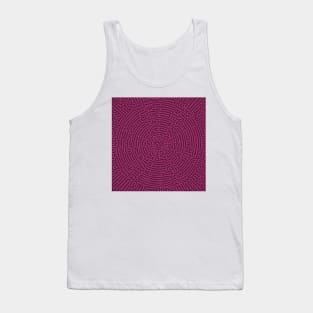 Radial Turing Pattern Square (Purple Pink) Tank Top